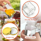 AuroTrends 3oz Mini Honey Jars 48-Pack with Lids & Wooden Dippers - Image 2