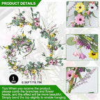 6.5FT Wildflower Garland Daisy Artificial Flowers Garland with Lavender - Image 4