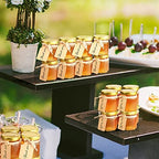 Syntic 60 Pcs 1.5 Oz Mini Honey Jars with Airtight Lids,Hexagon Glass - Image 2