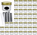 4oz Glass Jars With Regular Lids,Mini Wide Mouth Mason Jars,Clear Small Canning Jars With Gold Lids,Canning Jars For Honey,Herbs,Jam,Jelly,Baby Foods,Wedding Favor,Shower Favors 40 Pack by Encheng