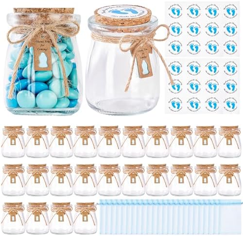 24Pcs Baby Shower Party Favors for Guests, Blue Baby Shower Gifts for Guest by KIVIVO