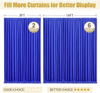 24x10FT Black Backdrop Curtains for Wedding Parties, Wrinkle Free Polyester Photography Backdrop Drapes for Wedding Baby Shower Birthday Parties Stage Background Stand Decorations 4x10ft,6 Panels - Image 7