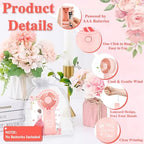 50Pcs Pink Quinceanera Mini Handheld Fans Sweet 15 Birthday Party Favors - Image 4