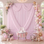 50×10 Light Pink Curtains for Wedding Party Backdrop Decor-10 Panel 5×10ft - Image 6