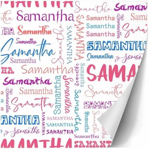AOFUN Custom Wrapping Paper Wrapping Paper For Him Fashion Birthday Gift Love Wrapping Paper Custom Name Wrapping Paper Wrapping Papper 5 Rolls 58" x 23" - Image 3