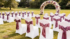 Satin Chair Sashes Bows 50 Pack Universal Polyester Chair Ribbons for Wedding Anniversary Retirement Party Birthday Engagement Banquet Graduation Outdoor Events Decor (Dusty Rose, 50 pcs) - Image 5