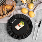 72 Pack Black Plastic Plates, 10" Disposable Wave Edge Dinner Plates - Image 5