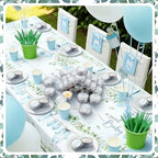 MTLEE 50 Pcs Greenery Baby Shower Scented Candles for Boy - Image 3