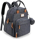 RUVALINO Baby Diaper Bag Backpack with Changing Pad, XL Dark Gray by RUVALINO