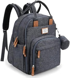 RUVALINO Baby Diaper Bag Backpack with Changing Pad, XL Dark Gray by RUVALINO