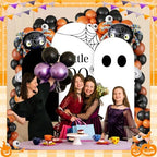3 Pcs Halloween A Little Boo is Almost Due Arch Backdrop with 4FT 5FT 6FT - Image 7