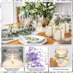 MTLEE 20 Pcs Sage Green Wedding Candle Favors Bridal Shower Gift for Guests - Image 4