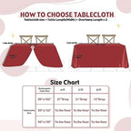 SoarDream Red Sequin Tablecloth 90"x156" Christmas Glitter Table Cloth - Image 5