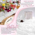 20 Pack White Cheesecloth Table Runner Wedding Birthday Table Decor - Image 6