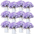 Zeyune Purple 12 Sets Flower Table Centerpieces, Artificial Hydrangeas by Zeyune