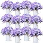 Zeyune Purple 12 Sets Flower Table Centerpieces, Artificial Hydrangeas by Zeyune