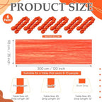 6 Pcs Orange Sunset Party Decorations Cheesecloth Table Runner - Image 2
