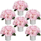 Pink Flower Table Centerpieces - Set of 6 by DIYDOFUN