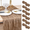 Coffee Cheesecloth Table Runner Fall Wedding Birthday Party Decor 6 Pack by Joanlody