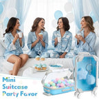 LemonRoad 36 Pcs Clear Mini Suitcase Party Favor Box, Blue - Image 5
