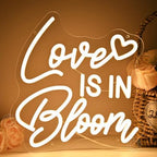 SYLHOME Love Is In Bloom Led Neon Light Sign Baby Shower Banner Wall Decor - Image 2