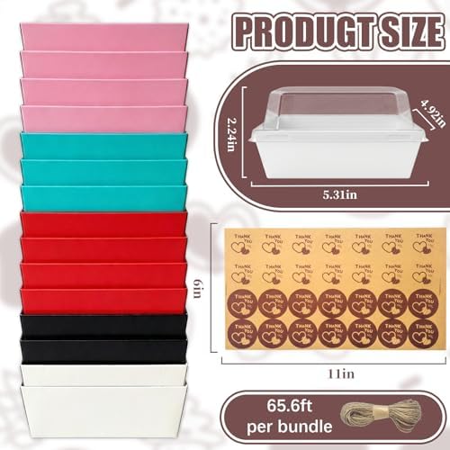 150 Pack Charcuterie Boxes with Clear Lids, Containers Dessert Boxes - Image 2