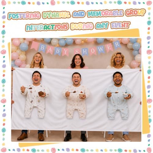 Baby Shower Party Favors Feed The Baby Game Backdrop, Fit 3 People - Image 4