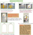 2 Pack Metal Wedding Arch (7.2FT, 6FT) Backdrop Gold Balloon Stand - Image 4