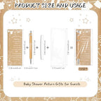 Zhanmai 72 Set Baby Shower Favors Bamboo Thank You Pens Cards Bags - Image 2