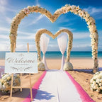 Wooden Croblissful 50" Easel Stand for Wedding Sign Adjustable, Wood - Image 2