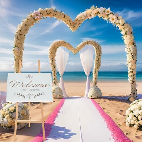 Wooden Croblissful 50" Easel Stand for Wedding Sign Adjustable, Wood - Image 2
