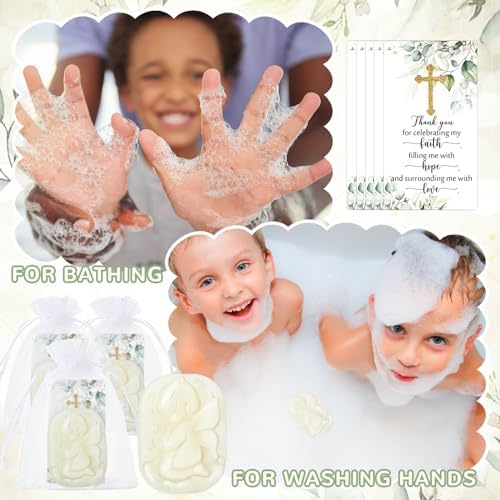 50 Sets Baptism Party Favors for Guests Baptism Angel Soap Bulk - Image 4