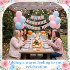 Funnymoom 250 Pcs Little Pumpkin Gender Reveal Paper Plates Napkins Cups - Image 6