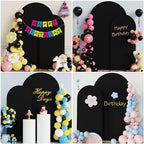 Wokceer Wedding Arch Backdrop Stand and Cover Set of 2,Arch and Black Cover - Image 3