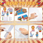 Carnival Theme Party Decorations, 4 Pack Large 30" x 27" Circus Animals Cardboard Cutouts Stand Up, Circus Theme Photo Booth Props for Carnival Birthday Party Baby Shower Family Game Decoration - Image 3