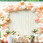 50ft x 12ft Wrinkle Free Ivory Backdrop Curtains for Parties, 10 Panels Silky 12FT Long Photo Backdrop Drapes Back Drop Cloth for Wedding Birthday Photography Background Decor - Image 6