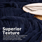 20 Pack Navy Blue Table Runners 17 x 108inch Cheesecloth Table Runner Rustic Boho Gauze Sheer Fabric Cheese Cloth Table Runner for Wedding Party Bridal Baby Shower Birthday Spring Table Decor - Image 3