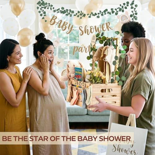 Wooden Baby Shower Crate Closet - Personalized Baby Gift Baskets with Hangers, Large Newborn Boys Girls Clothes Storage Box for Newborn New Parent - Image 2