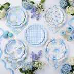 NatNarr 50 Set Floral Plates and Napkins Hydrangea Party Decor - Image 3