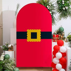 VitalCozy 7.2 ft Christmas Belt Arch Cover Spandex Santa Gold Buckle - Image 2