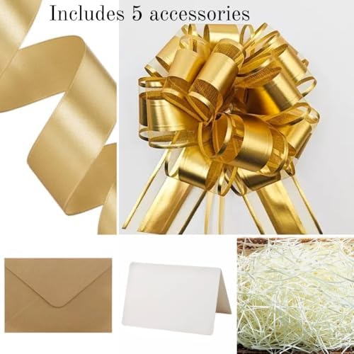 UoeRing Black Extra Large Gift Box 2Pcs 22x17x9 inch,luxury Gift Box with Lid for Presents Birthday Christmas Valentine's Day (Includes Pull Bows,Card,Envelope,Filler) - Image 2