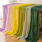 10Pcs Lilac Cheesecloth Table Runner 120 Inches for Party Home Decor - Image 6