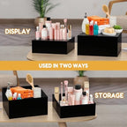 10 Pcs Large Acrylic Buffet Risers, Black Food Display Stands for Buffet, Dessert Table, Jewelry, and Catering, Stackable Food Risers with Hollow Bottoms, Nesting Cube Box (12"-11"-10"-9"-8"-7"-6"-5") - Image 3