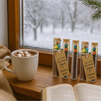 Pickmesh 50 Set Personalized Christmas Hot Chocolate Favors for Guest 25 ml Empty Glass Hot Chocolate Test Tubes with Tag Cork Stopper and Rope for Holiday Christmas Party Supplies Stocking Filler - Image 5