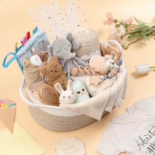 30 Piece Baby Gift Basket – Luxury Curated Baby Gift Basket for Newborn - Image 2