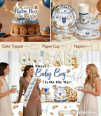 Cocomigo 297PCS Cookie Baby Shower Decorations for Boys Serves 25 - Image 5