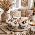 Restaurantware-Panificio 3.5 Ounce Baking Cups, 200 Tulip Cupcake Liners - Oven-Ready, Freezable, Black And White Paper Muffin Cases, Disposable, Newsprint, For Wedding Parties, Baby Showers - Image 3