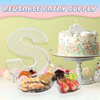 13.8" Extra Large Acrylic Letter Charcuterie Board Box, Reusable Fillable Letter Cake Candy Dish Display Serving Tray for Birthday Anniversary Party Decoration (S) - Image 5