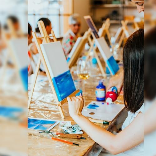 AROIC 20Pack 11.8in Wood Easels,Painting Party Easel,Canvas Holder - Image 6