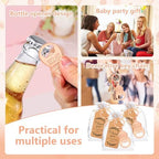50Pcs Popping Bottle Openers Baby Shower Party Favors for Guests, Rose Gold Bottle Opener Return Gift and Souvenirs with Organza Bags Thank You Cards for Theme Decoration Supplies (Rose Gold) - Image 7
